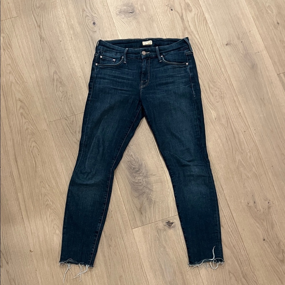 Mother Looker Ankle Fray Girl Crush Jeans
